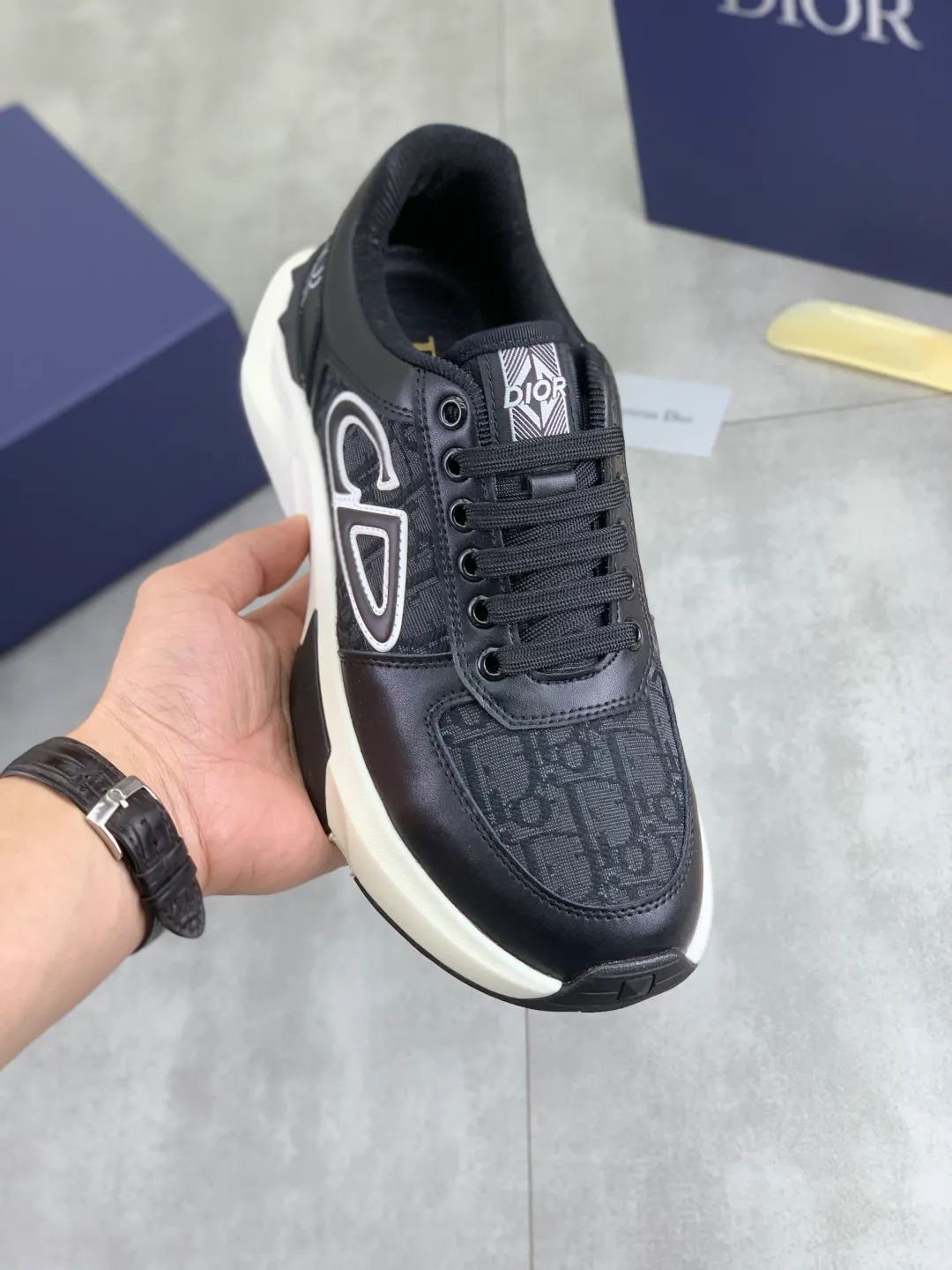 Men's Men's Shoes💰P440💰[New Style]🆘[Dior] 2025 Dior Original Lace-up Low-top Men's Shoes Classic casual shoes 🔥This model is the official classic model with high quality and made by famous original designers. It is made of high-quality cowhide with original materials➕comfortable and breathable mesh lining➕pigskin insole. The perfect last shape and generous and fashionable design have attracted many consumers and are suitable for drivers to drive🚗. What you want is the best quality in the market. Color: 4️⃣Color Code number: 38--44 (45 customized)